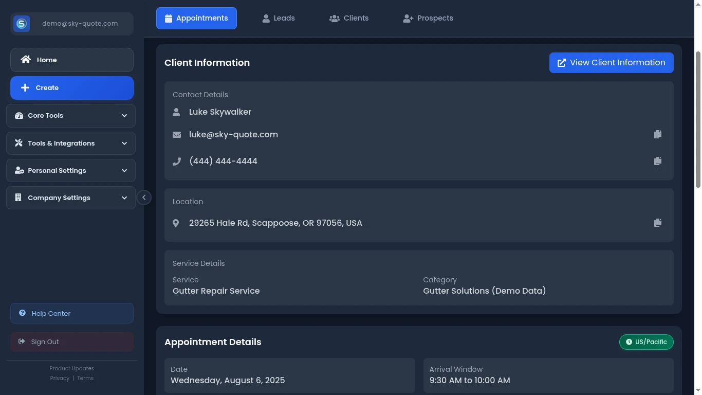 Appointment Details