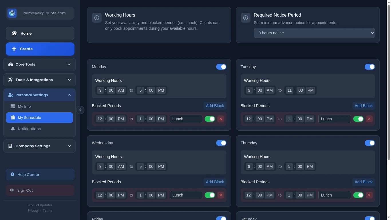 Schedule Management